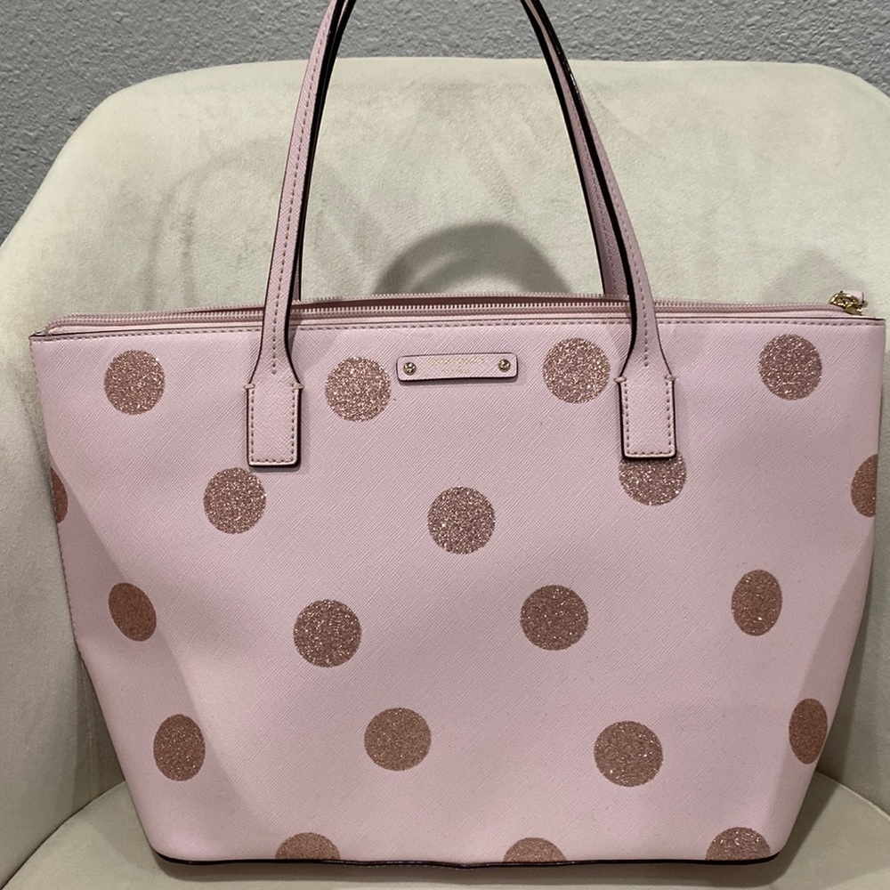 Kate spade pink polka dots purse